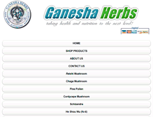 Tablet Screenshot of ganeshaherbs.com